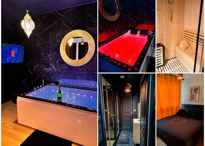 Jacuzzi Prive, Sauna & Design Chic דירה *